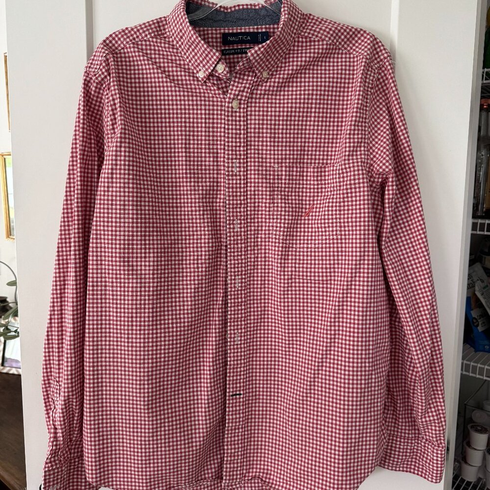 Mens Nautica button down shirt